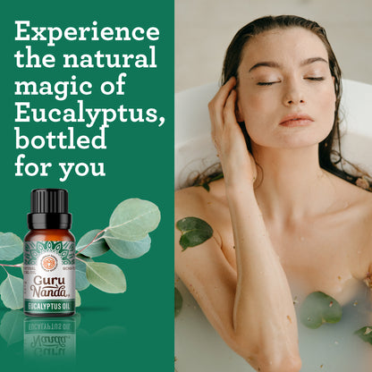 Lavender, Eucalyptus &amp; Orange Essential Oils – Set of 4, 15 ml Each