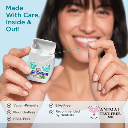 Hilo dental expandible con sabor a menta – 50,29 metros