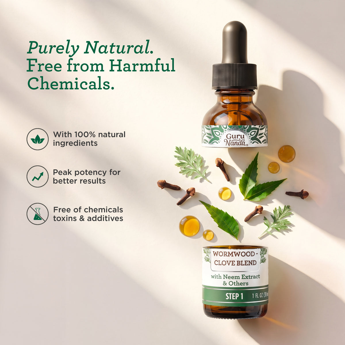 Gutcleanse With Wormwood, Clove &amp; Fulvic Acid — 2-Step Supplement