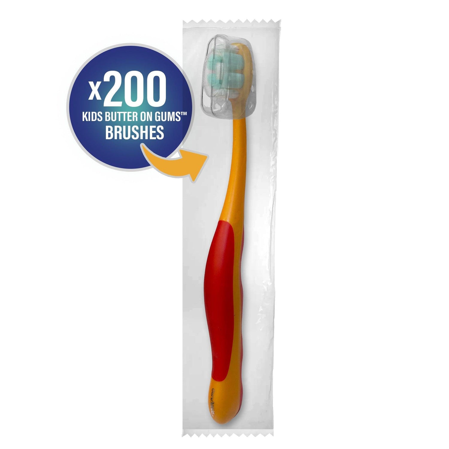 KIDS-JUNIOR BUTTER ON GUMS TOOTHBRUSHES (200/Case)