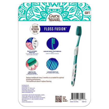 Floss Fusion Toothbrushes – 8 Pack