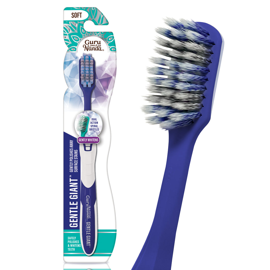 Gentle Giant Whitening Spiral Toothbrush (1 Pack)