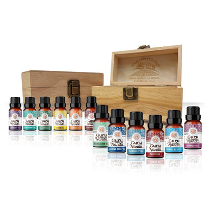 Top 12 Essential Oils Set With Keepsake Storage Box