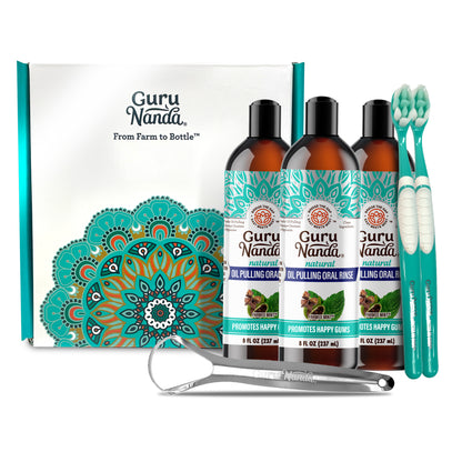 Cocomint Oil Pulling with 7 Essential Oils &amp; Vitamins D3, E &amp; K2 – 8 fl oz