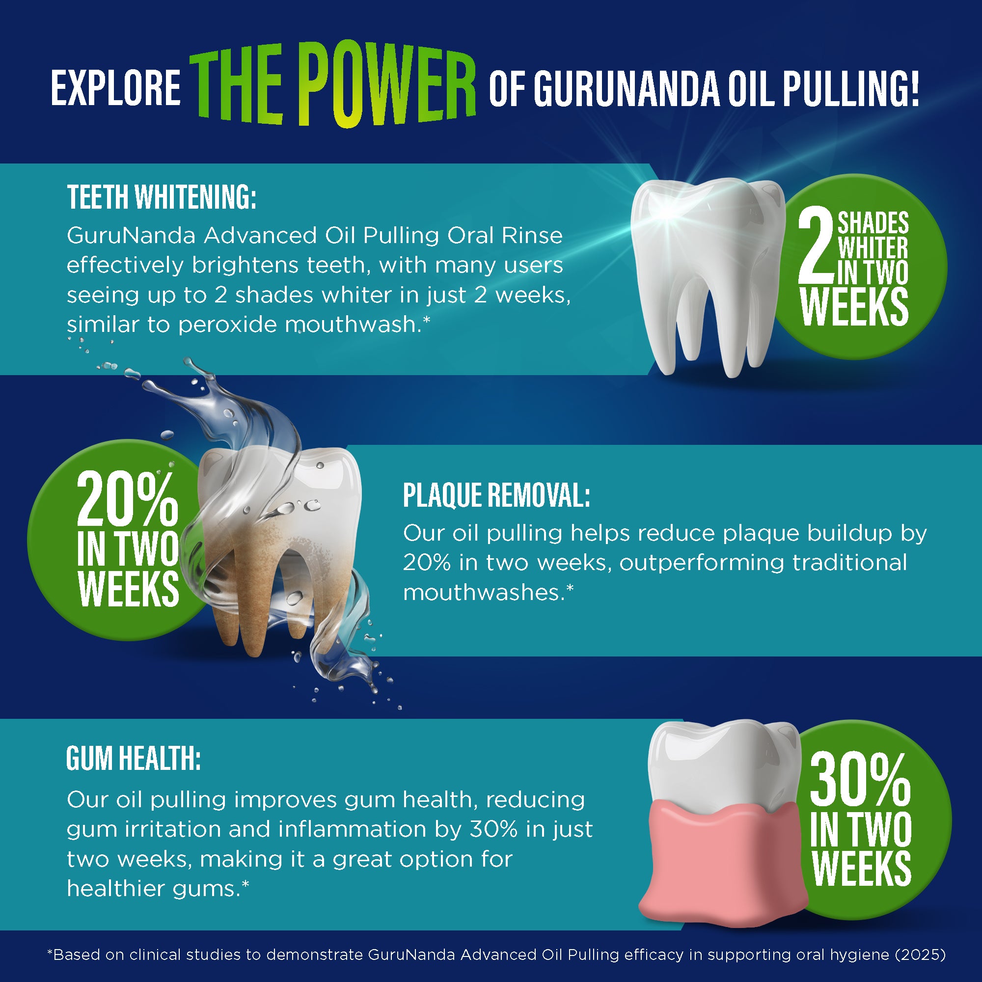 Aceite de extracción de fórmula avanzada para dientes y encías, 8 onzas líquidas (paquete de 3) 