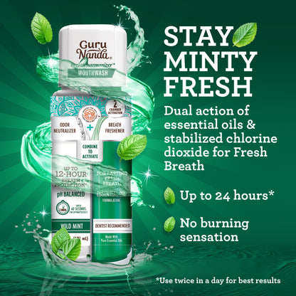 Dual Barrel Breath Harmonizer Mouthwash - Wild Mint - 20oz