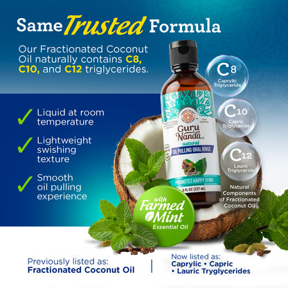 Huile de massage à la noix de coco et à la menthe, aux huiles essentielles et aux vitamines (1 paquet)