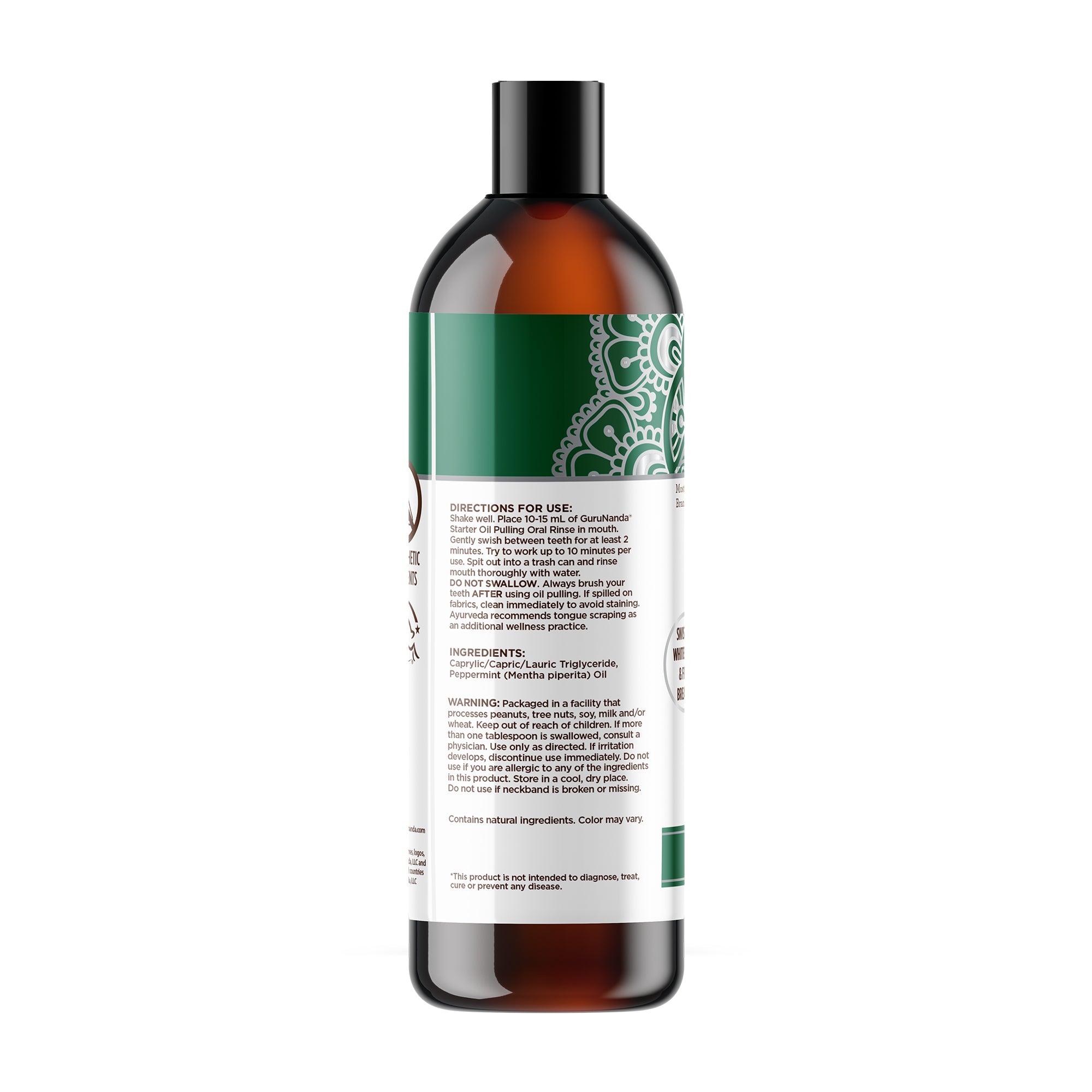 Coconut + Peppermint Starter Oil Pulling -  8 Fl Oz