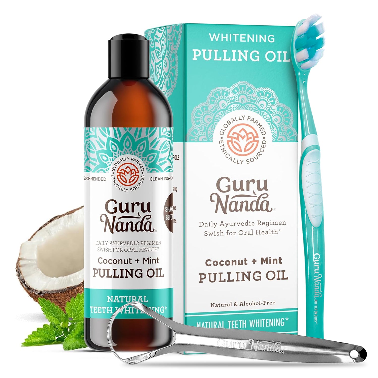 Coconut + Peppermint Pulling Oil, 8 Fl Oz - 1 Pk