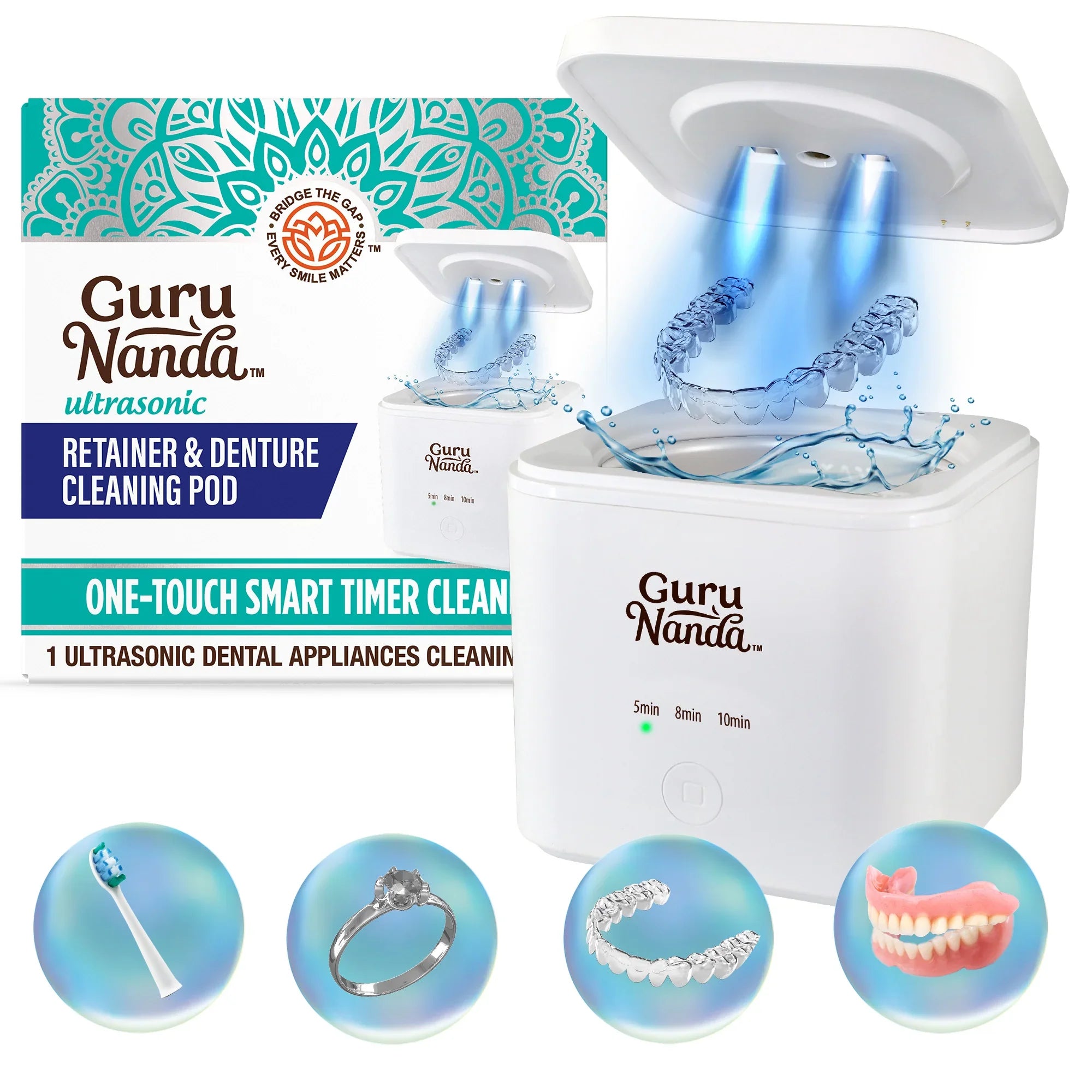 Retainer & Denture Cleaning Pod | GuruNanda