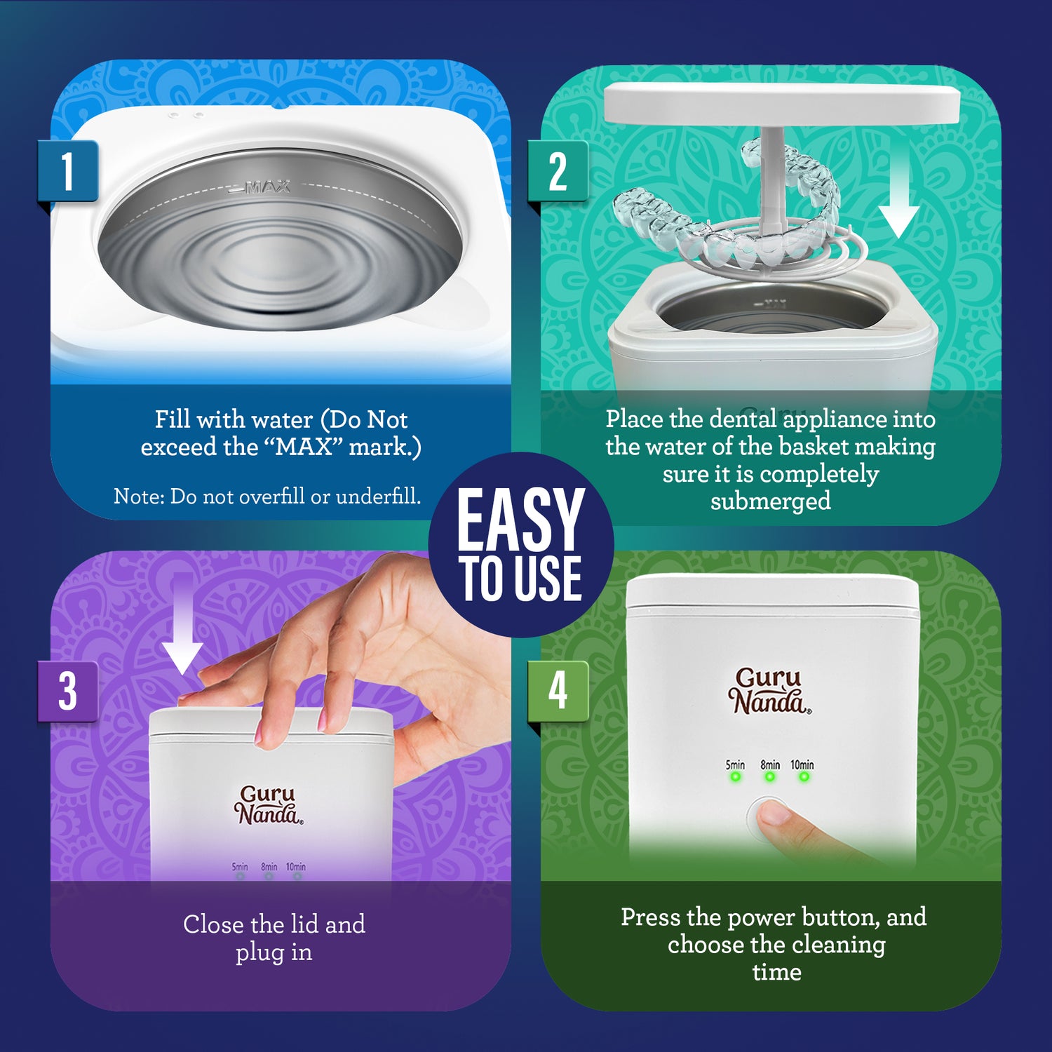 Retainer &amp; Denture Cleaning Pod