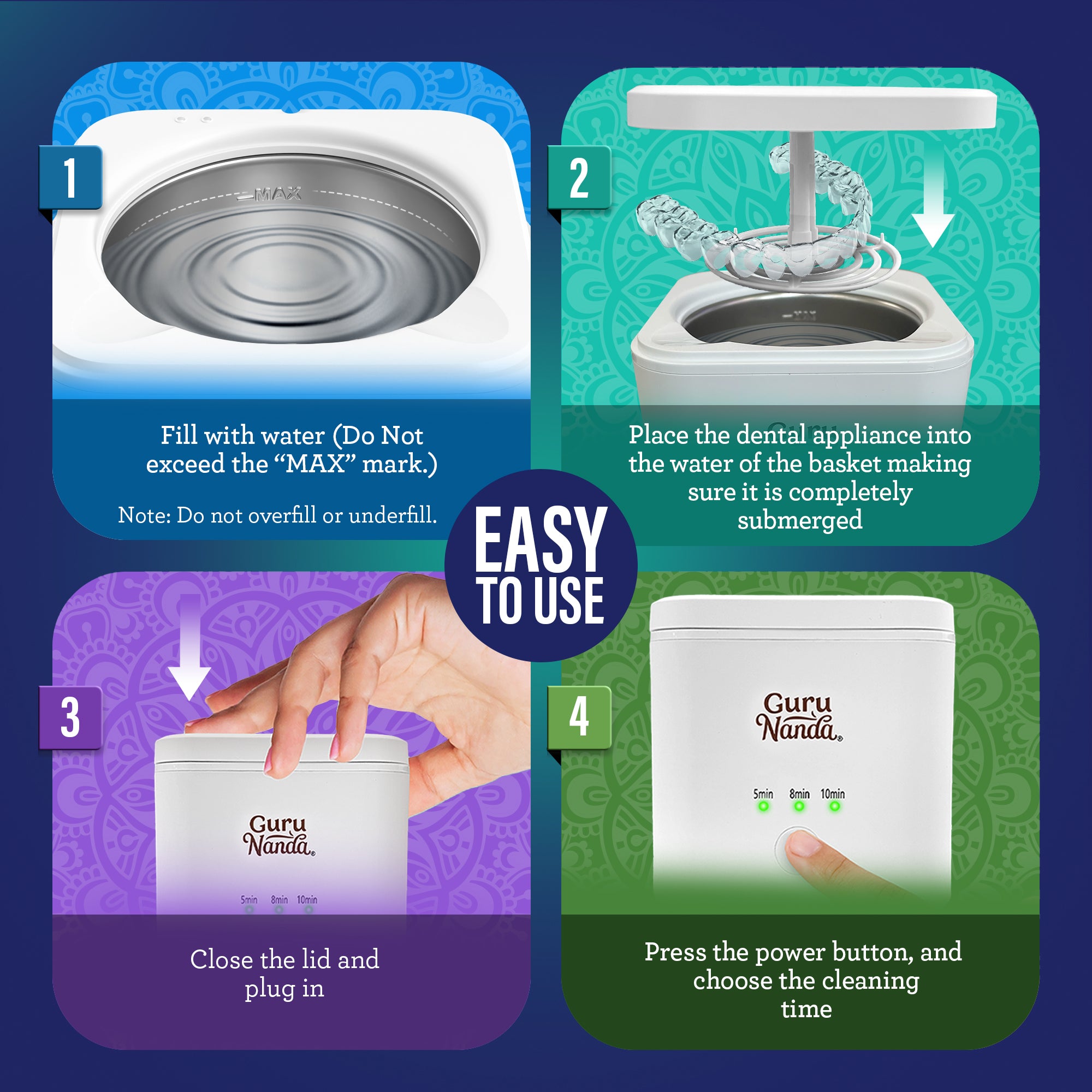 Retainer &amp; Denture Cleaning Pod