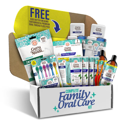 Kit completo de cuidado bucal familiar