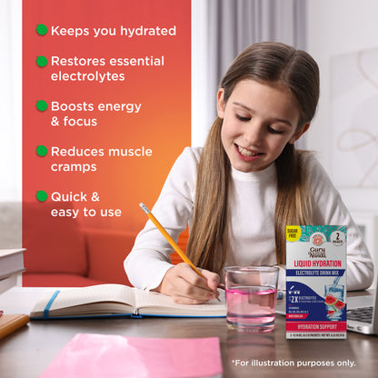 Liquid Hydration Electrolyte Drink Mix, Watermelon - 48 Count