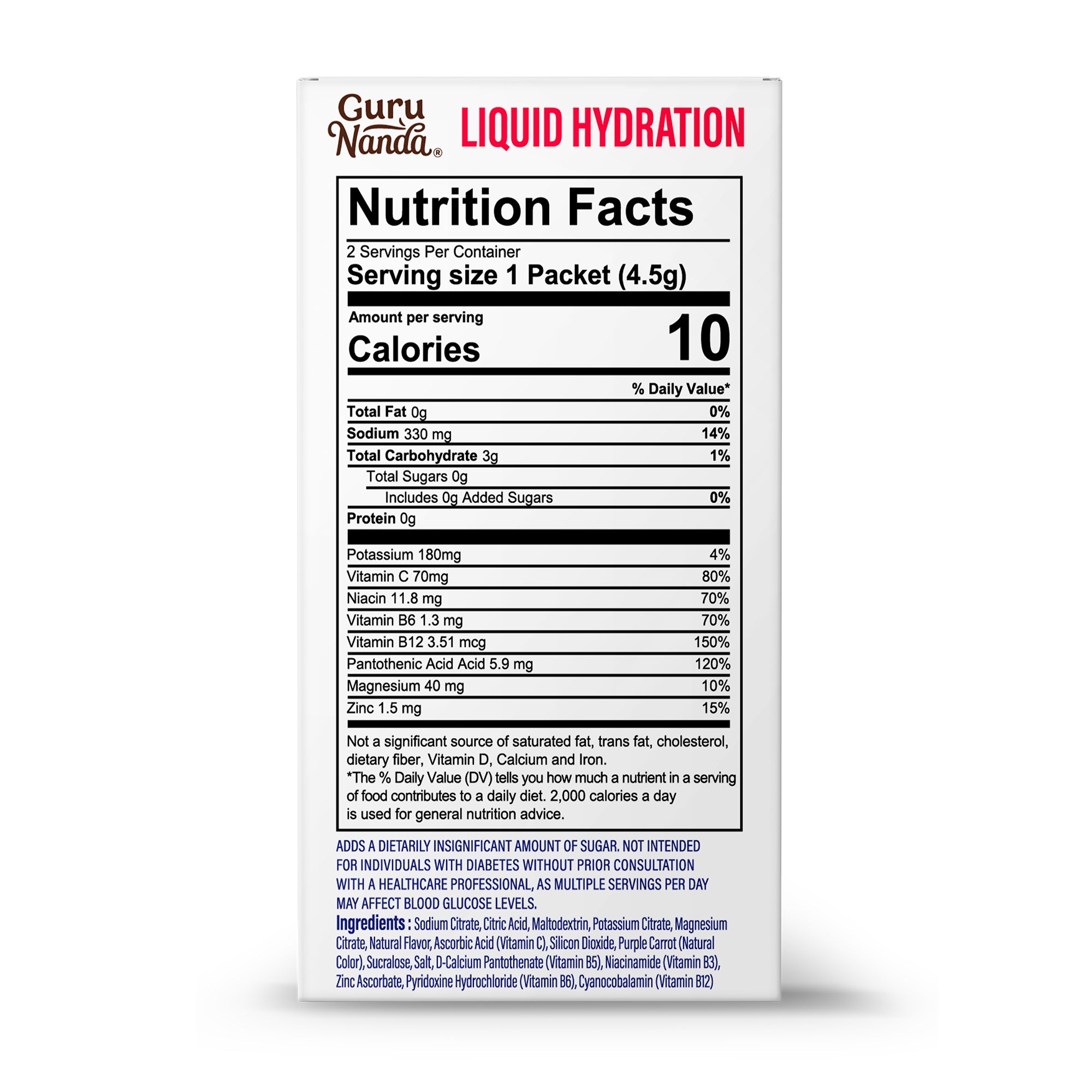 Liquid Hydration Electrolyte Drink Mix, Watermelon - 48 Count