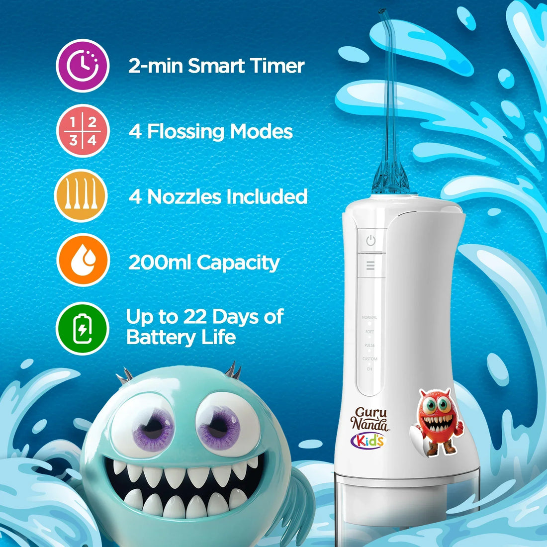 Irrigador bucal para niños (200 ml)