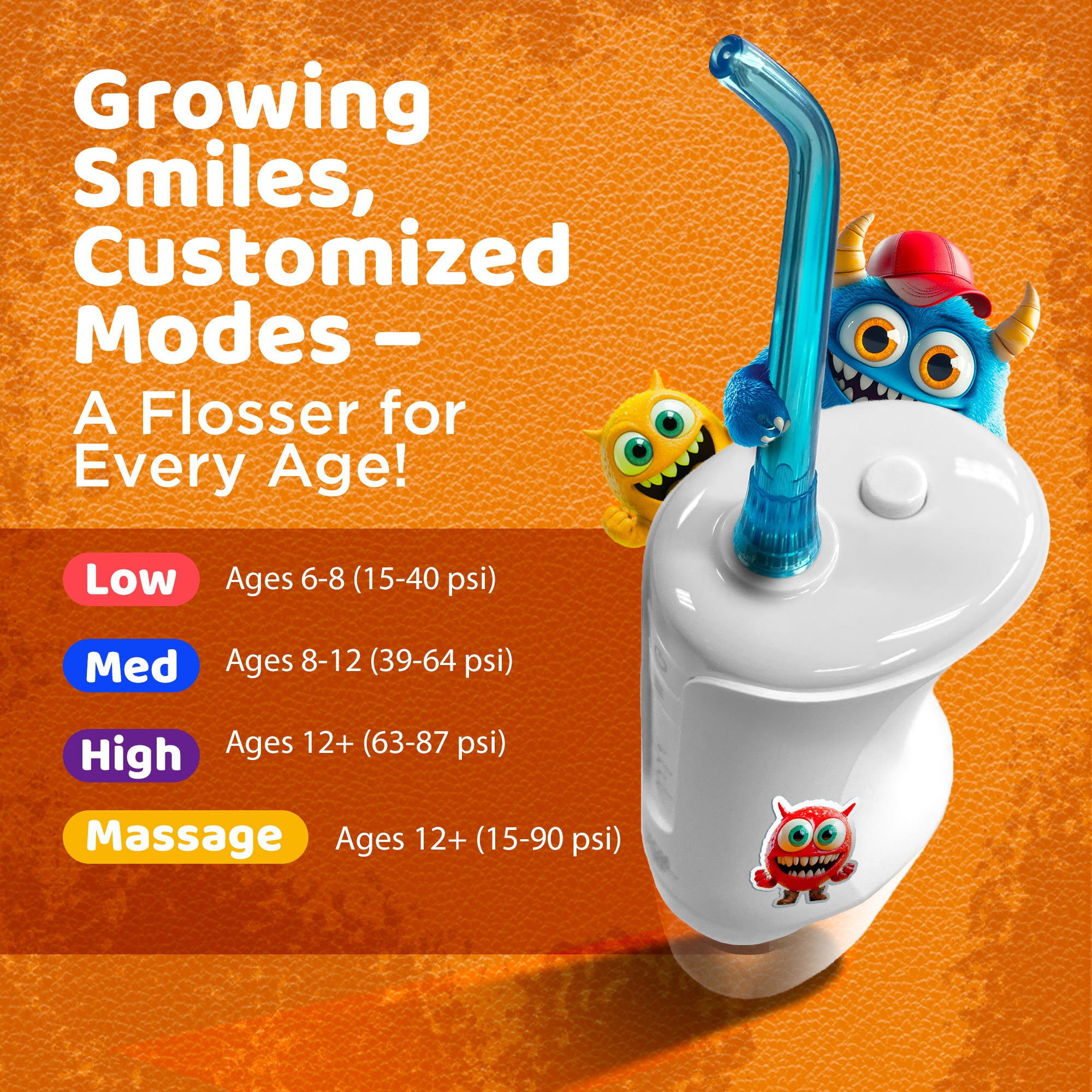 Irrigador bucal para niños (200 ml)