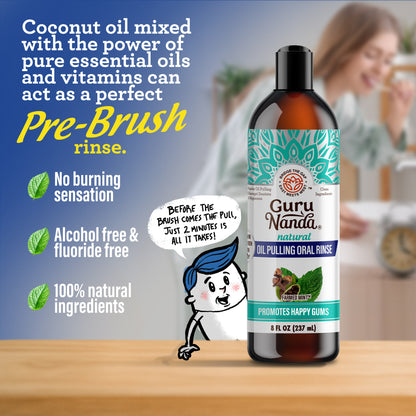 Coconut + Mint Pulling Oil with Essential Oils &amp; Vitamins - 1 Pk