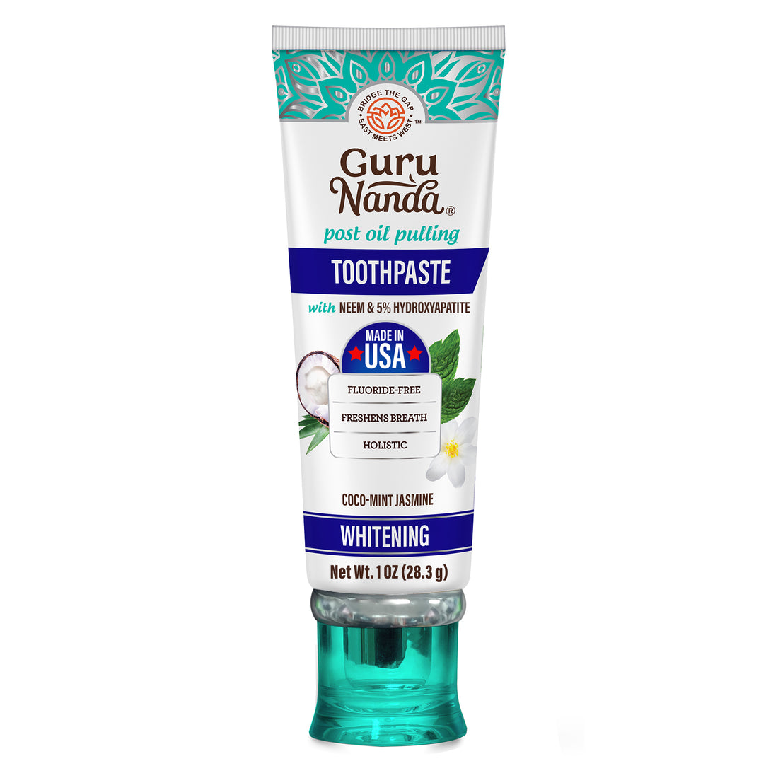 Travel-Size Fluoride-Free Whitening Toothpaste with Neem &amp; Hydroxyapatite