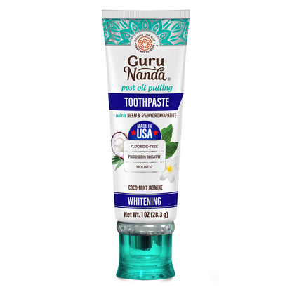 Travel-Size Fluoride-Free Whitening Toothpaste with Neem &amp; Hydroxyapatite