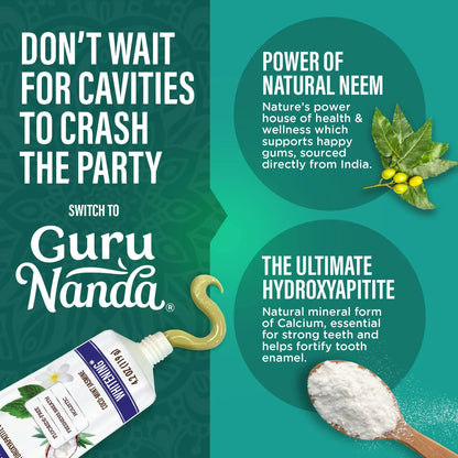 Hydroxyapatite &amp; Neem Whitening Toothpaste, Fluoride Free