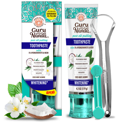Fluoride Free Whitening Toothpaste with Hydroxyapatite - 1 Pk