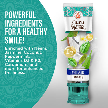 Fluoride Free Whitening Toothpaste with Hydroxyapatite - 1 Pk