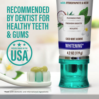 Fluoride Free Whitening Toothpaste with Hydroxyapatite - 1 Pk