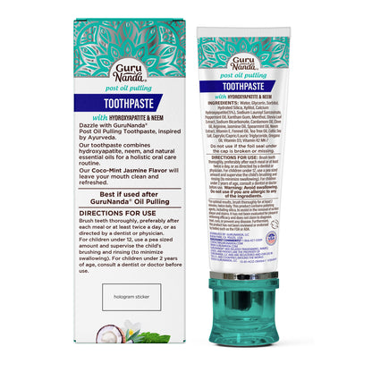 Fluoride Free Whitening Toothpaste with Hydroxyapatite - 1 Pk