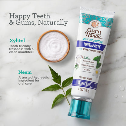 Hydroxyapatite &amp; Neem Whitening Toothpaste, Fluoride Free