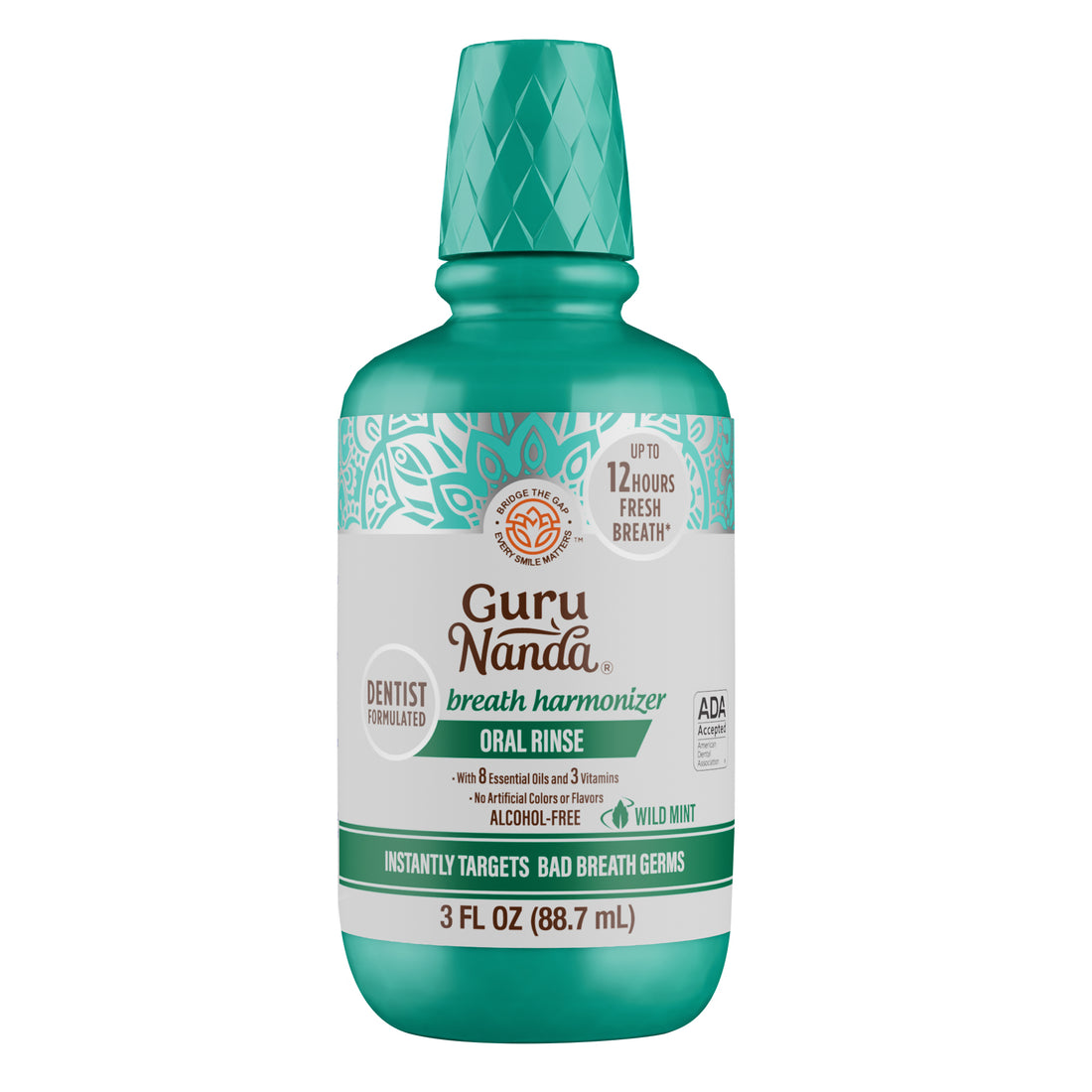 Oral Rinse Breath Harmonizer Mouthwash - Travel Size - Wild Mint (3 Fl Oz)