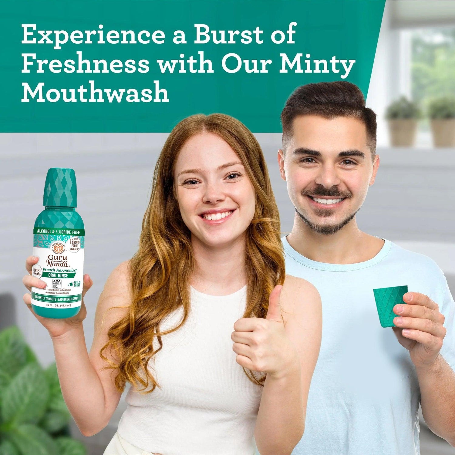 Oral Rinse Breath Harmonizer Mouthwash - Wild Mint - 2 Pack