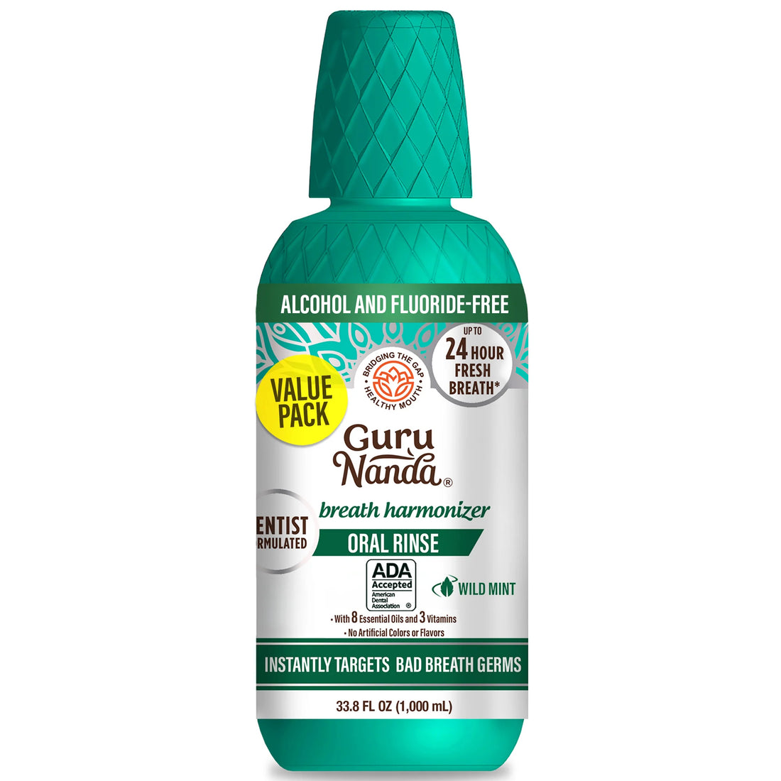 Oral Rinse Breath Harmonizer Mouthwash - Wild Mint (33.8 Fl Oz)