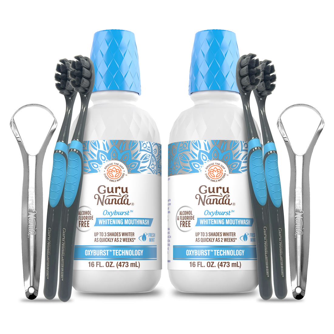 Oxyburst Whitening Oral Rinse Mouthwash - 2 Pack