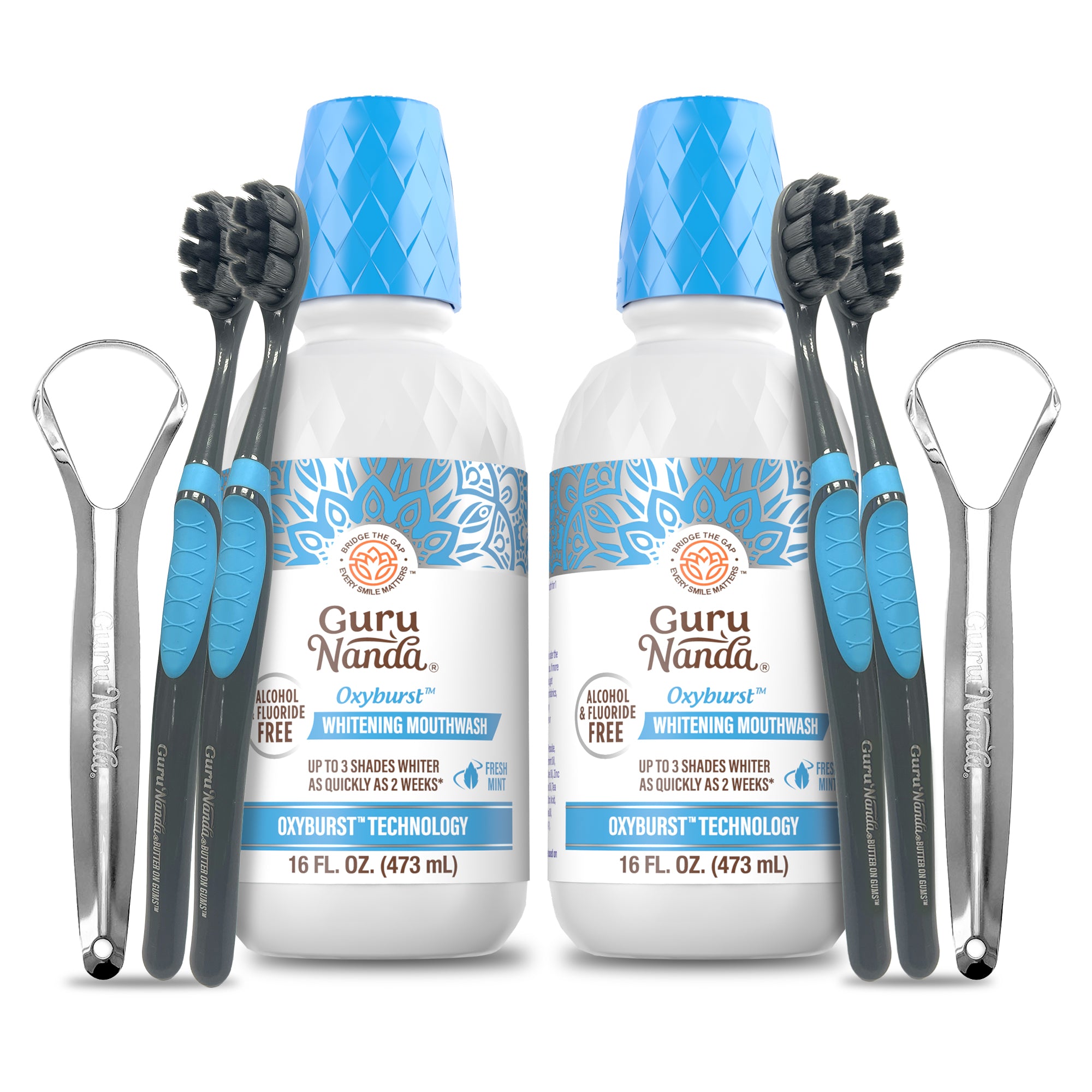 Oxyburst Whitening Oral Rinse Mouthwash - 2 Pack