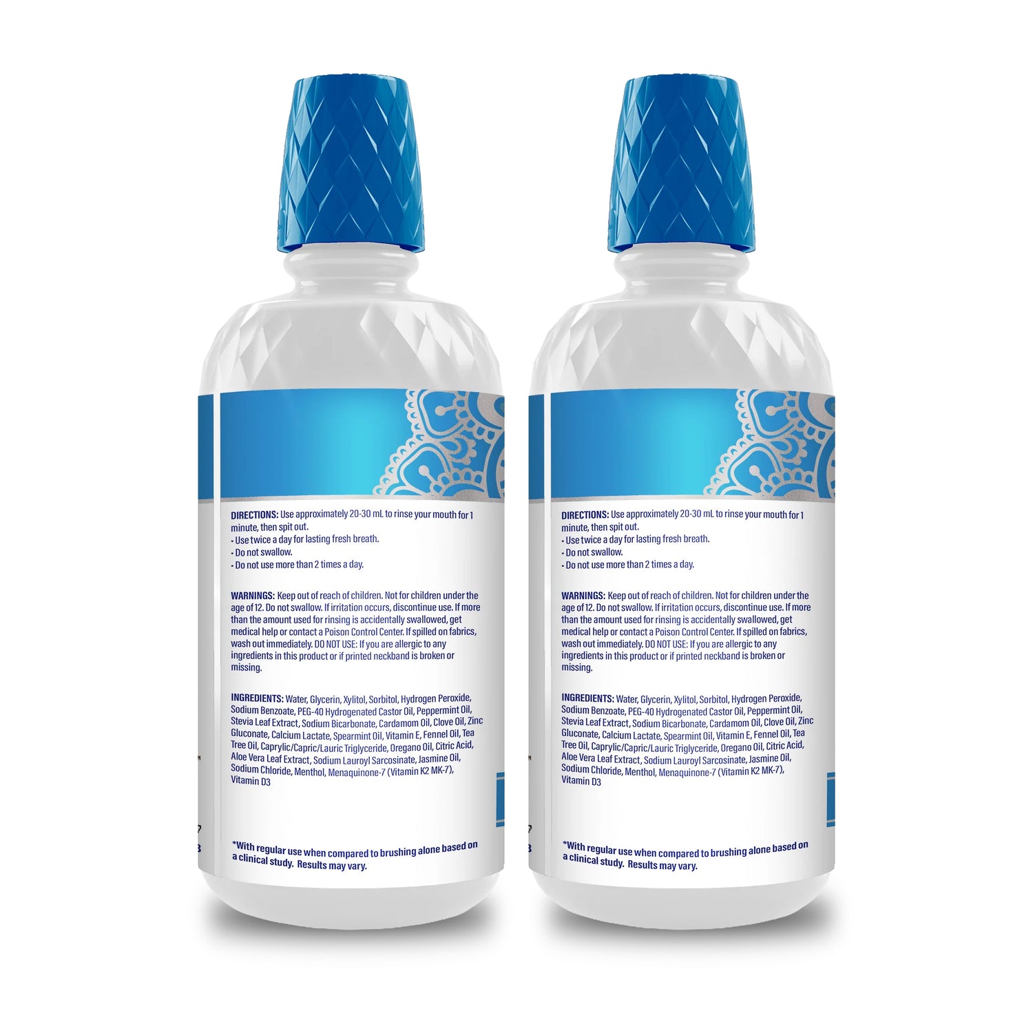 Oxyburst Whitening Oral Rinse Mouthwash - 2 Pack