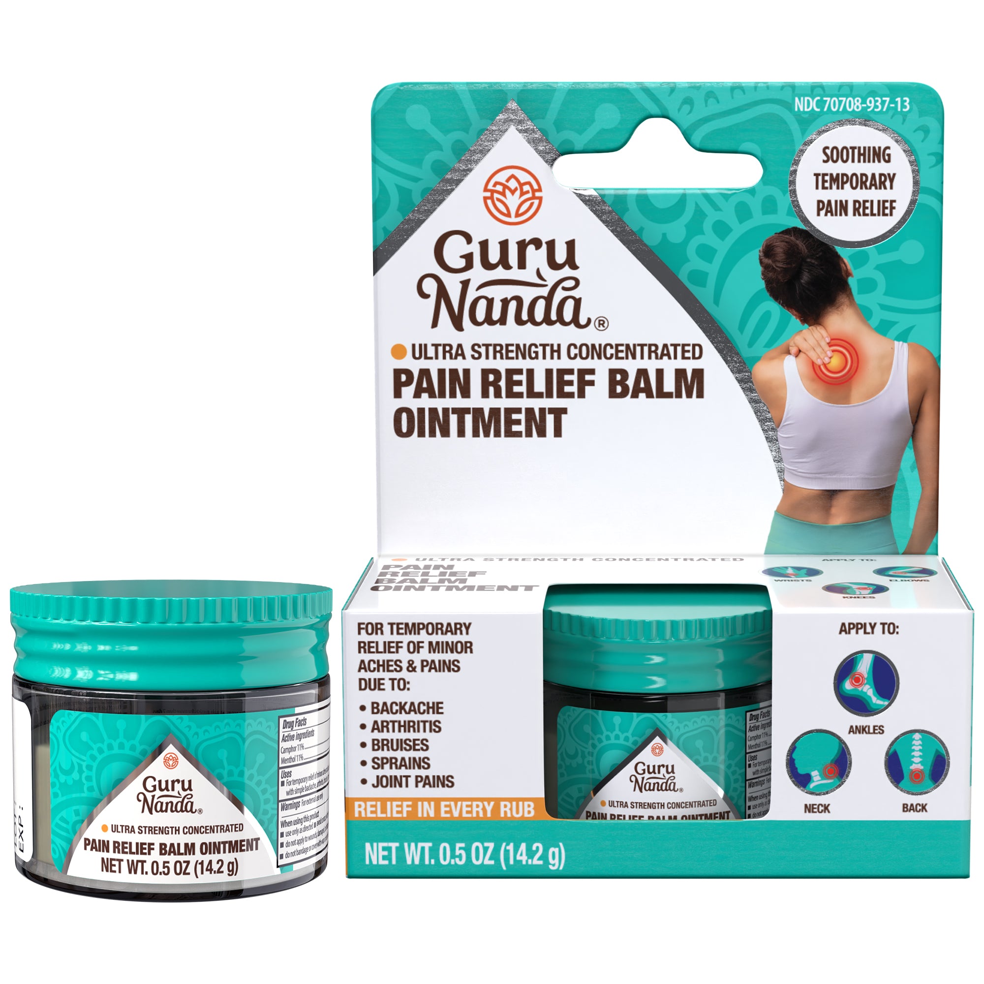 Pain Relief Balm Ointment for Minor Aches &amp; Pains – 0.5 oz.