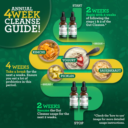 Gutcleanse With Wormwood, Clove &amp; Fulvic Acid — 2-Step Supplement