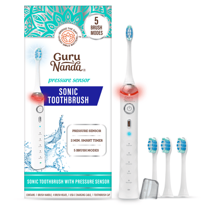 Pressure Sensor Sonic Toothbrush - White