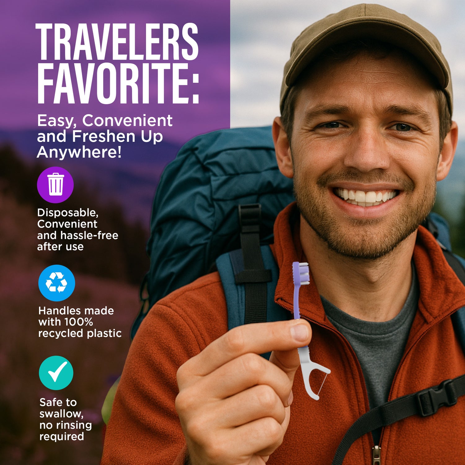 6-in-1 Ready to Go Butter on Gums Pre-Pasted Toothbrushes 2.0 - 21 Count