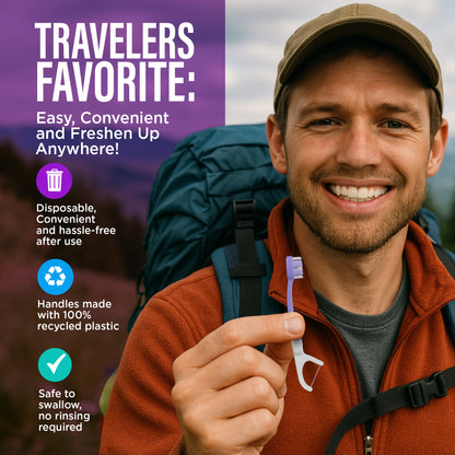 6-in-1 Ready to Go Butter on Gums Pre-Pasted Toothbrushes 2.0 - 21 Count