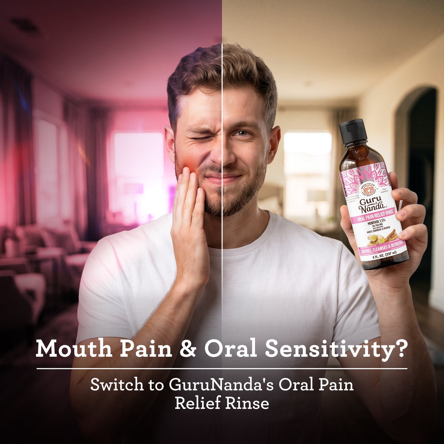 Oral Pain Relief Oil Pulling – 8 fl. oz.