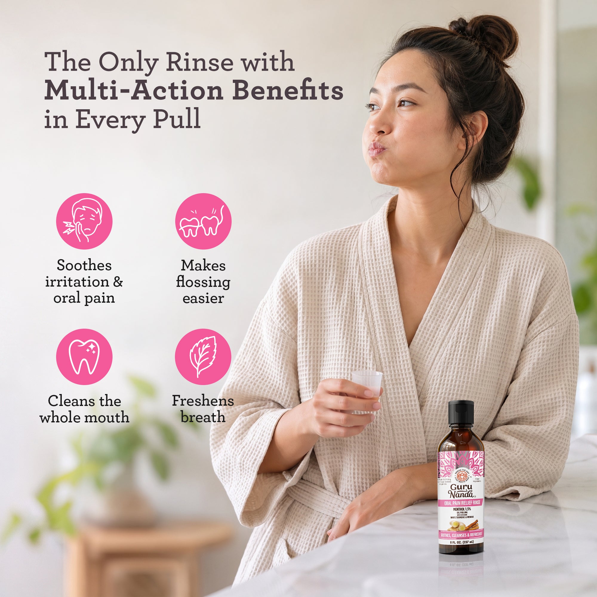 Oral Pain Relief Oil Pulling – 8 fl. oz.