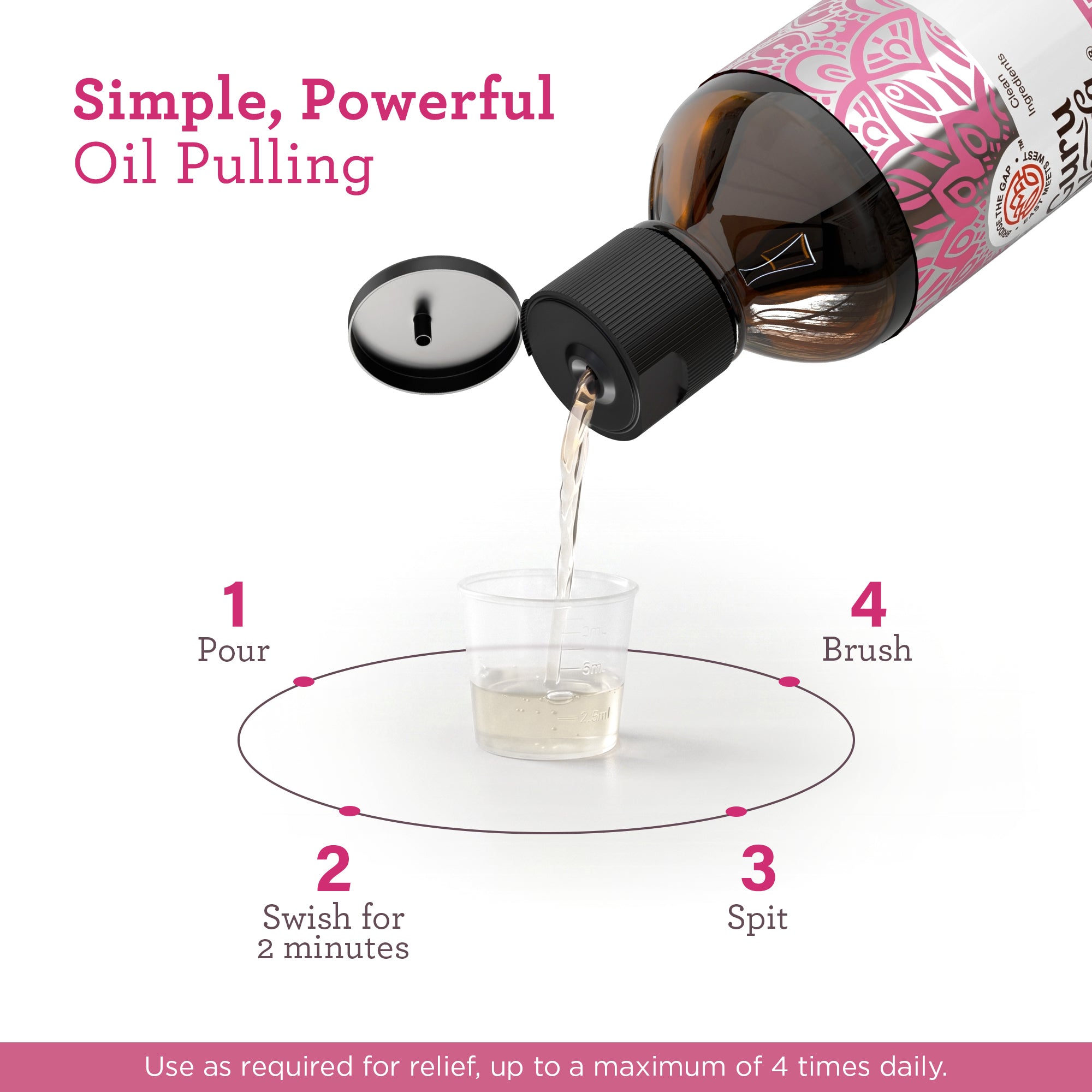 Oral Pain Relief Oil Pulling – 8 fl. oz.