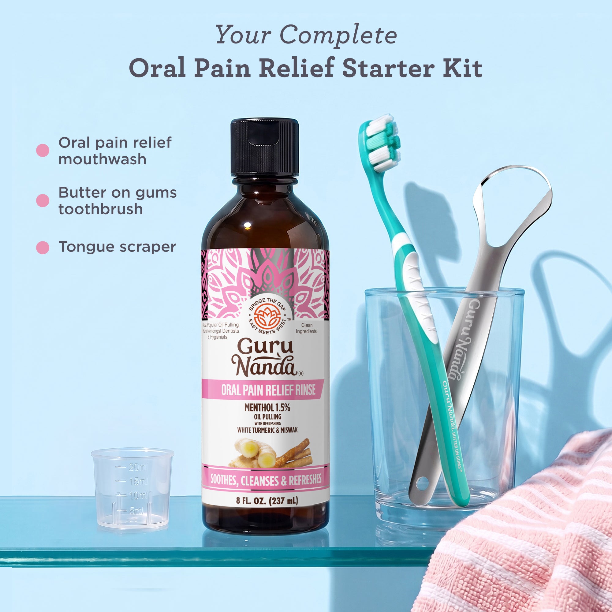 Oral Pain Relief Oil Pulling – 8 fl. oz.