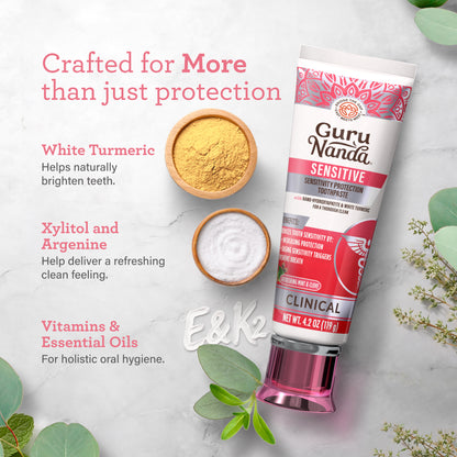 Nano-Hydroxyapatite &amp; White Turmeric Sensitive Toothpaste – 4.2 oz