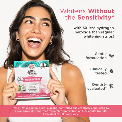 Sensitive Whitening Strips – 9 Day Treatment