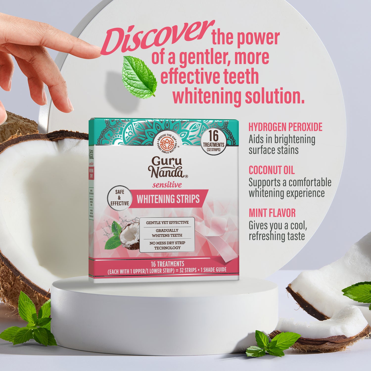 Sensitive Whitening Strips – 16 Treatments