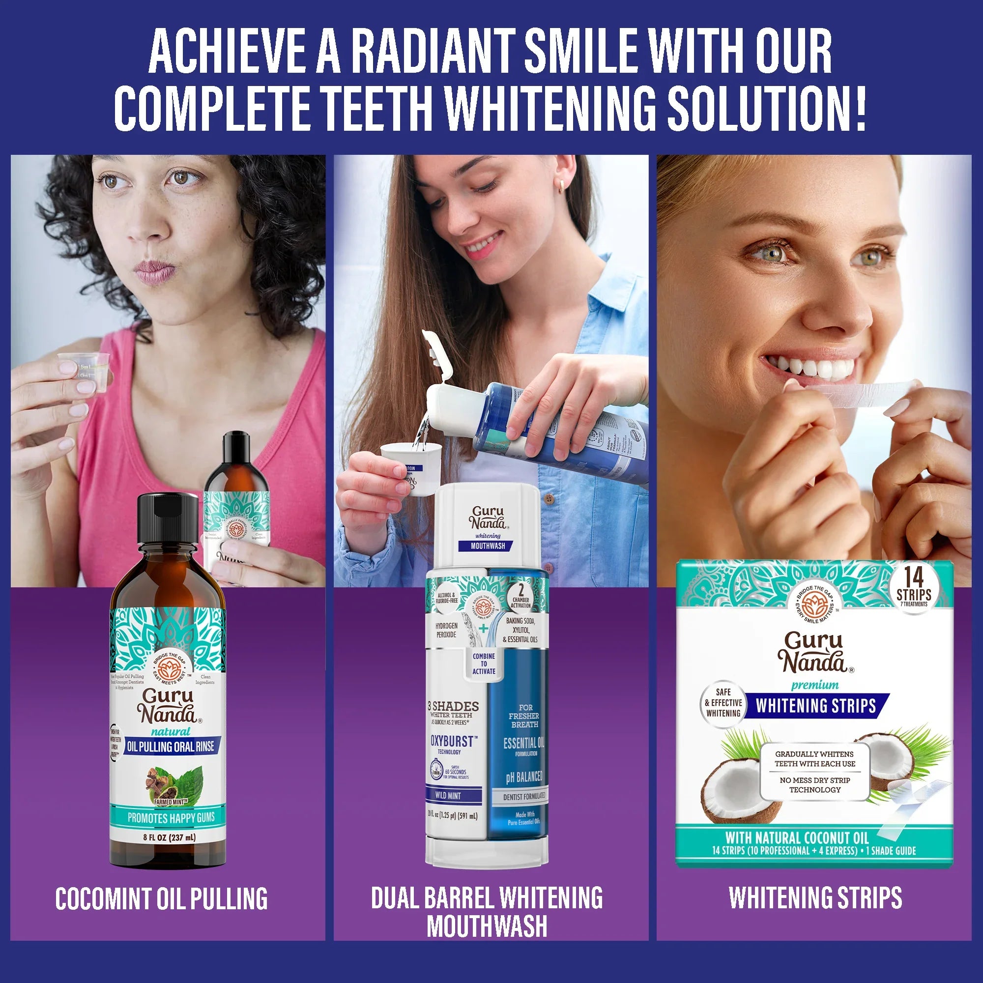 Total Smile Makeover Kit - Charcoal – GuruNanda