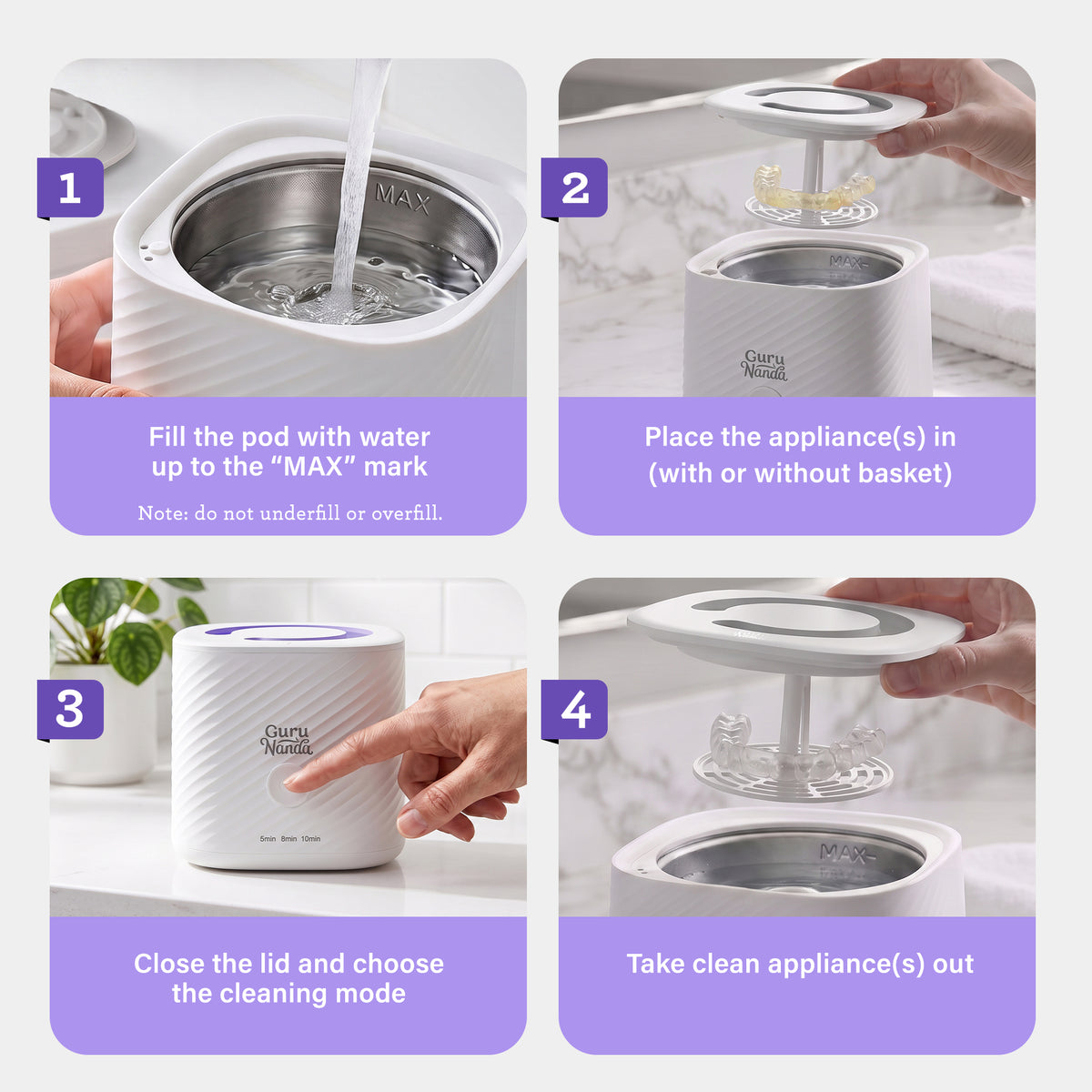 Retainer &amp; Denture Cleaning Pod